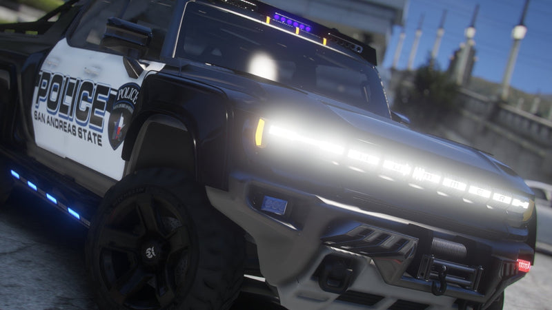 Hummer GMC EV 6x6 2022 Police | Template