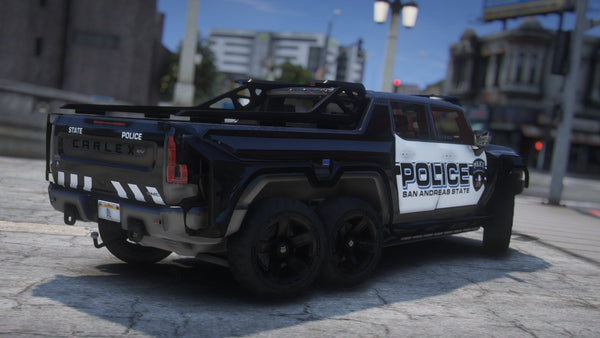 Hummer GMC EV 6x6 2022 Police | Template