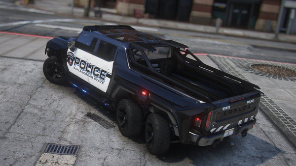 Hummer GMC EV 6x6 2022 Police | Template
