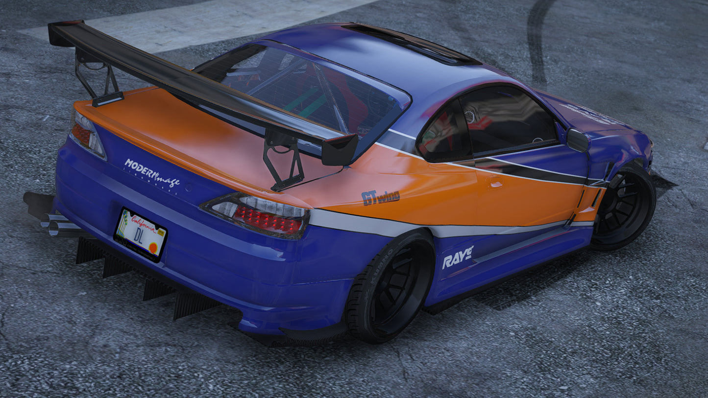 Nissan Silvia S15 F&F Tokyo Drift Mona Lisa | Debadged | Template