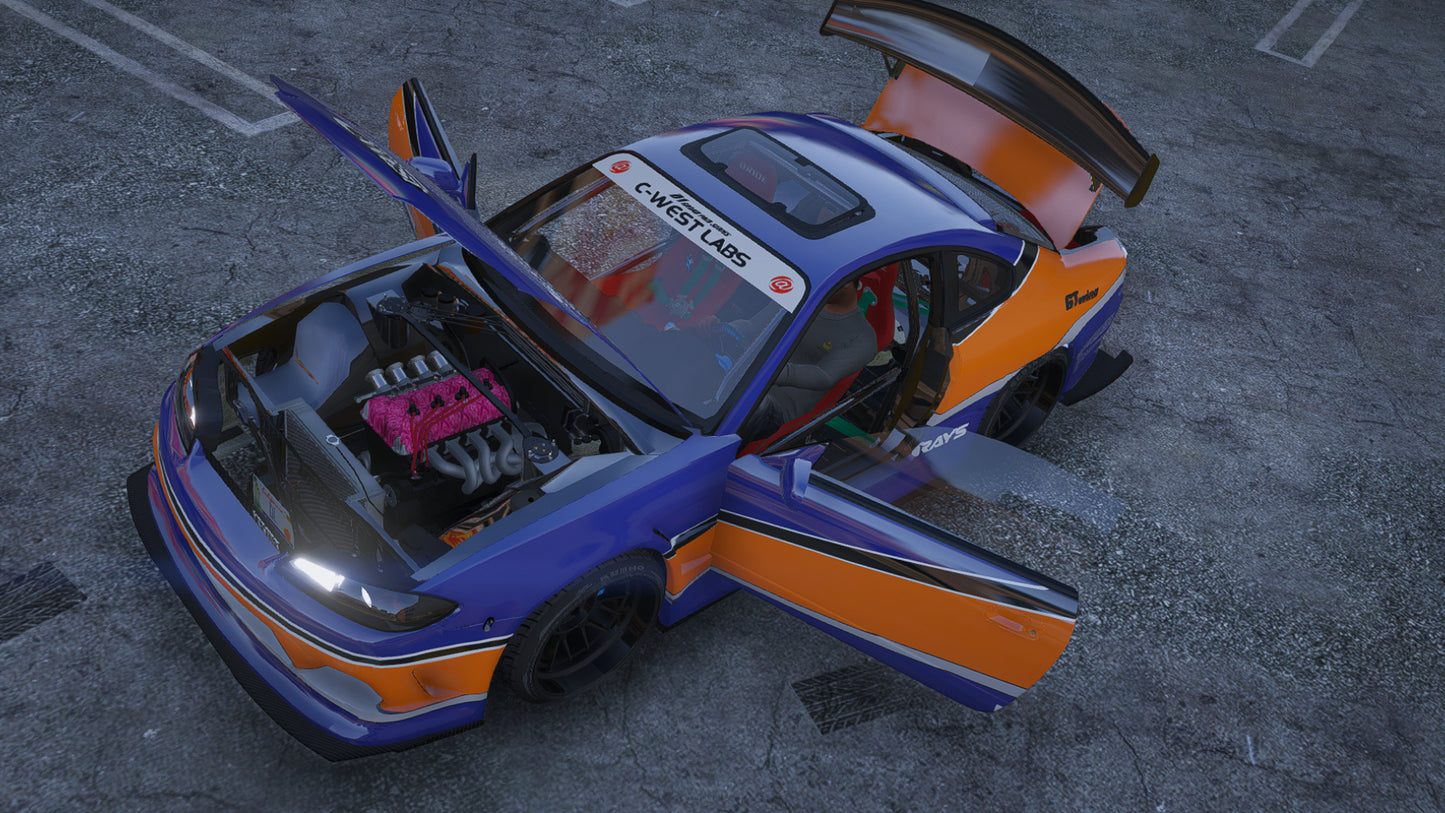 Nissan Silvia S15 F&F Tokyo Drift Mona Lisa | Debadged | Template