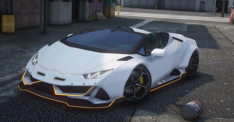 Lamborghini Huracan Animated Cabrio Prior | Abzeichen entfernt