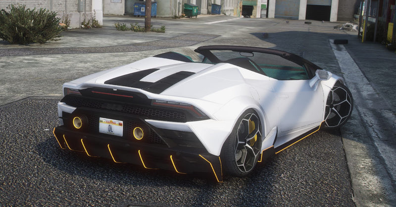 Lamborghini Huracan Animated Cabrio Prior | Abzeichen entfernt