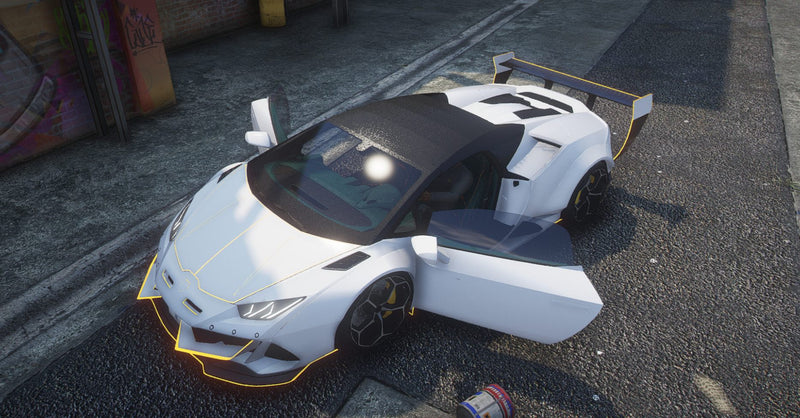 Lamborghini Huracan Animated Cabrio Prior | Abzeichen entfernt