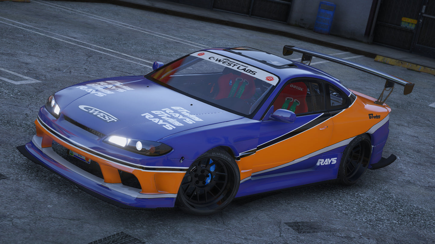 Nissan Silvia S15 F&F Tokyo Drift Mona Lisa | Debadged | Template