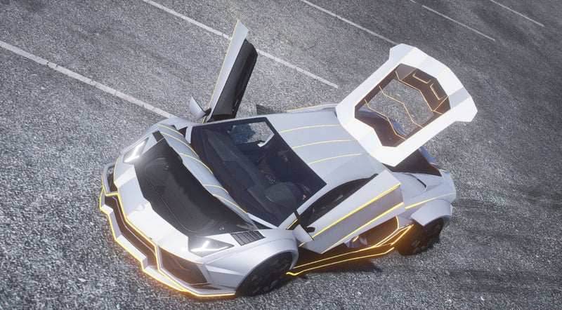 Lamborghini Aventador animiert | Ohne Emblem
