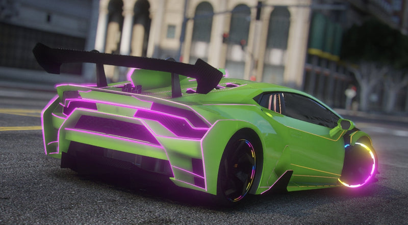 Lamborghini Huracan animiert | Ohne Abzeichen