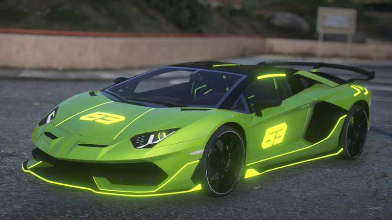Lamborghini Aventador SVJAnimated | Ohne Embleme