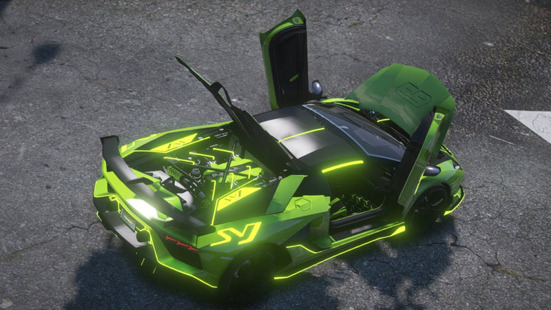 Lamborghini Aventador SVJAnimated | Ohne Embleme