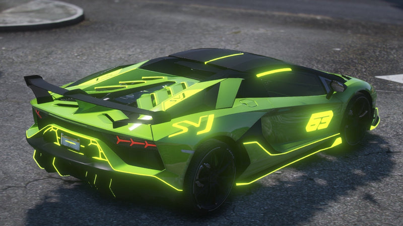 Lamborghini Aventador SVJAnimated | Ohne Embleme