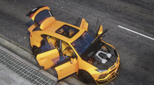 Lamborghini Urus animiert | Ohne Emblem