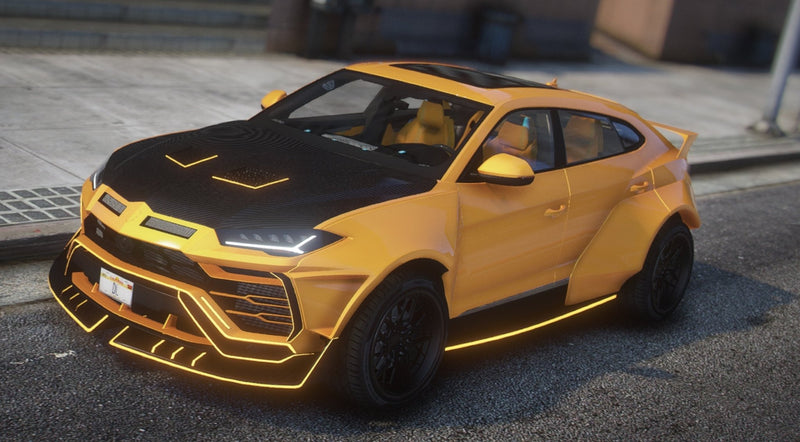 Lamborghini Urus animiert | Ohne Emblem