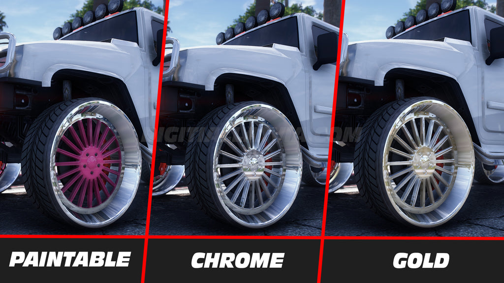 Custom 100 Lore Friendly Donk Rims Pack