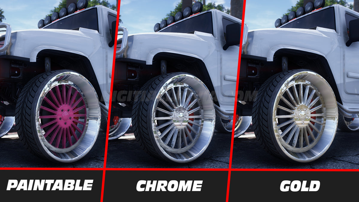Custom 100 Lore Friendly Donk Rims Pack