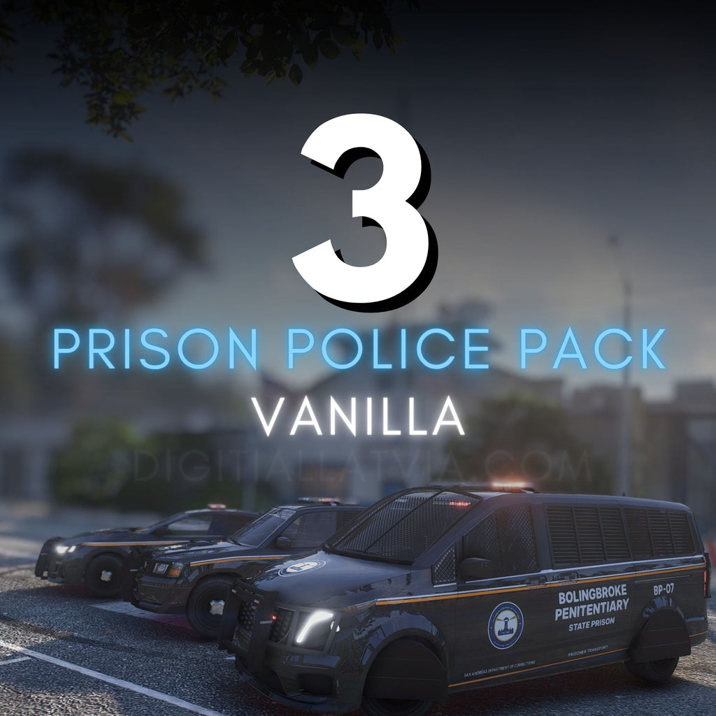 Prison Police Vanilla Pack | 3 Vehicles | Templates
