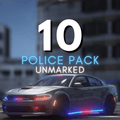 Polizei-Unmarked-Car-Pack | 10 Fahrzeuge
