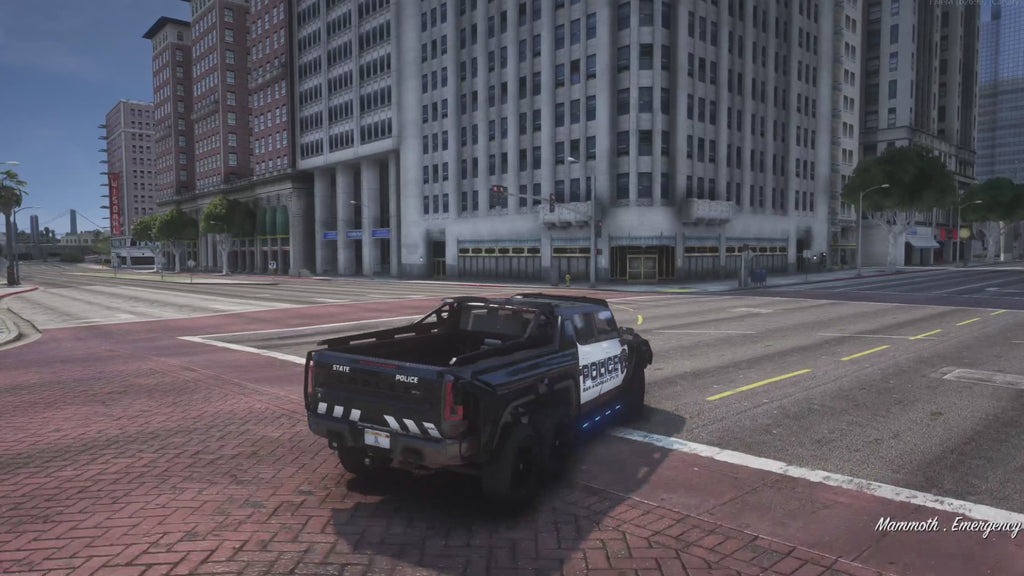 Hummer GMC EV 6x6 2022 Police | Template