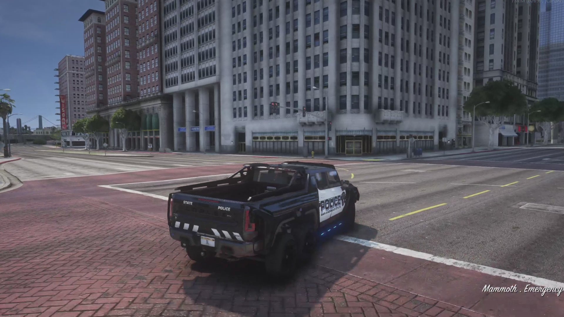 Hummer GMC EV 6x6 2022 Police | Template