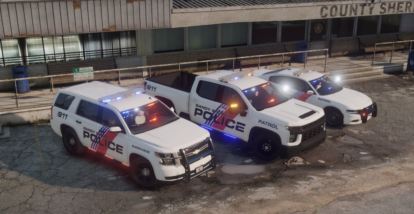 FiveM Sandy Shores Police Car Pack | 3 Cars - DigitalLatvia