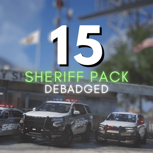 Sheriff Debadged Police Pack | 16 Vehicles | Templates