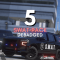 SWAT-Polizeipaket ohne Abzeichen | 5 Fahrzeuge | Vorlagen