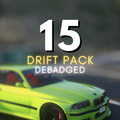 Drift-Autopaket: 15 Autos | Ohne Abzeichen