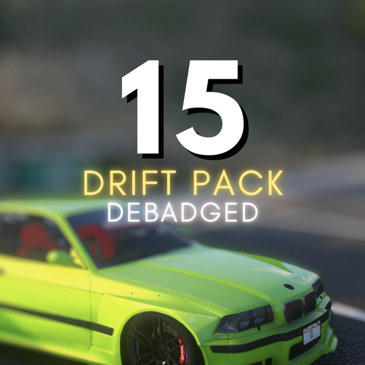 Drift Car Pack: 15 CARS | Debadged