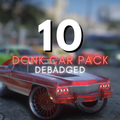 Donk-Autopaket ohne Abzeichen | 10 Autos