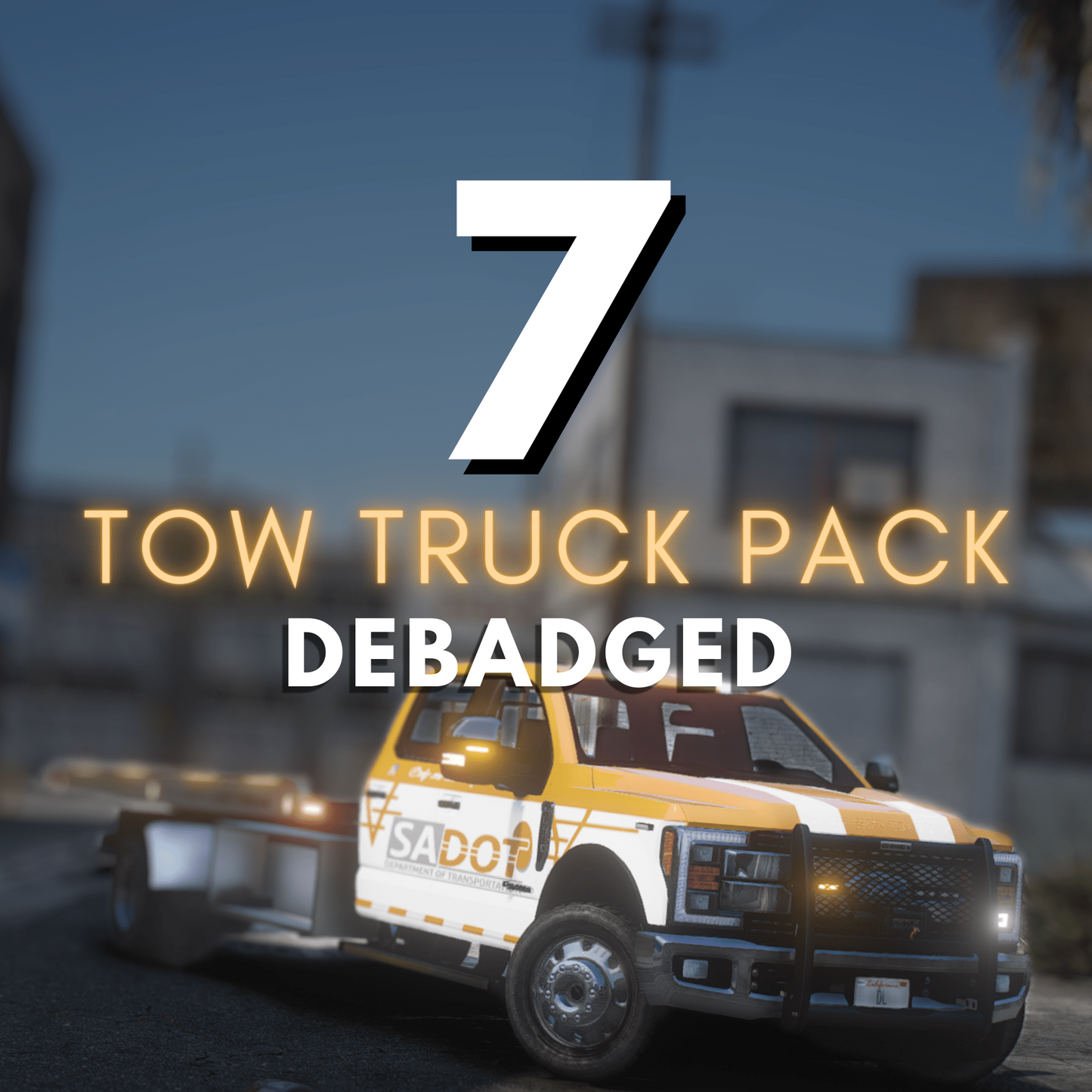 Debadged Tow Truck Pack | 7 CARS | Templates