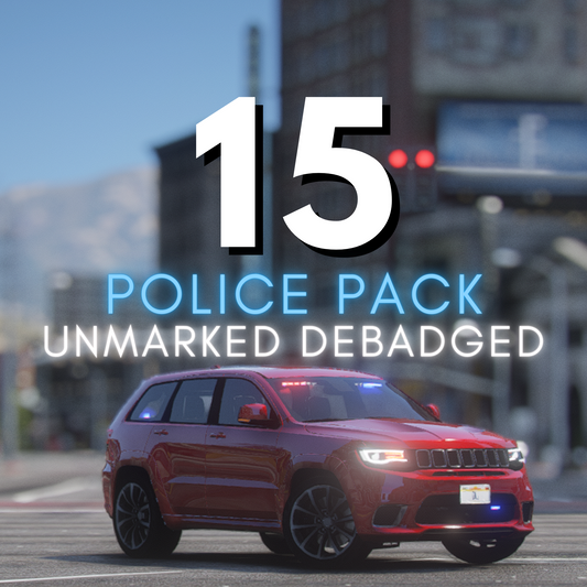 Debadged Police Unmarked Car Pack | 15 Vehicles
