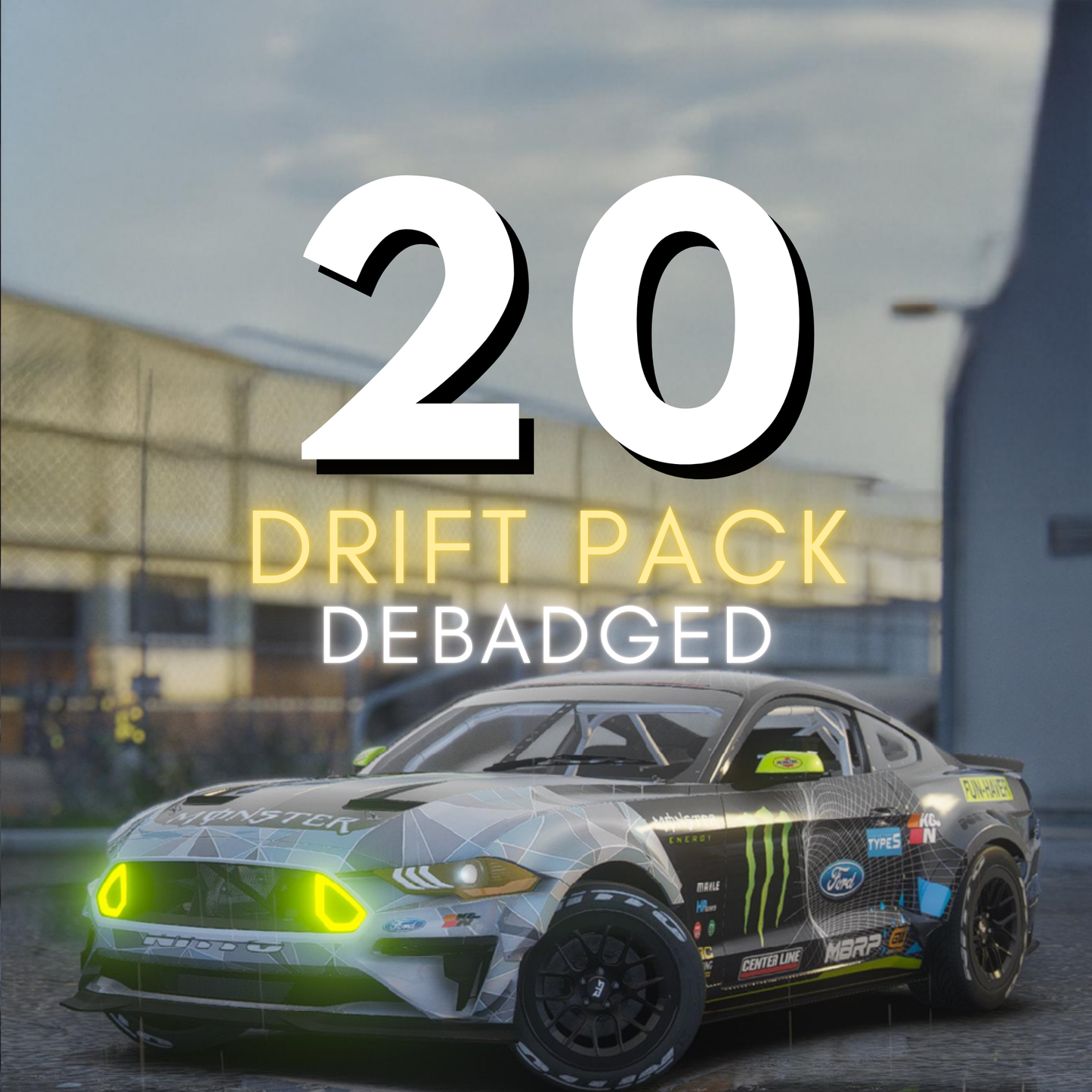 Drift Car Pack: 20 CARS | Debadged