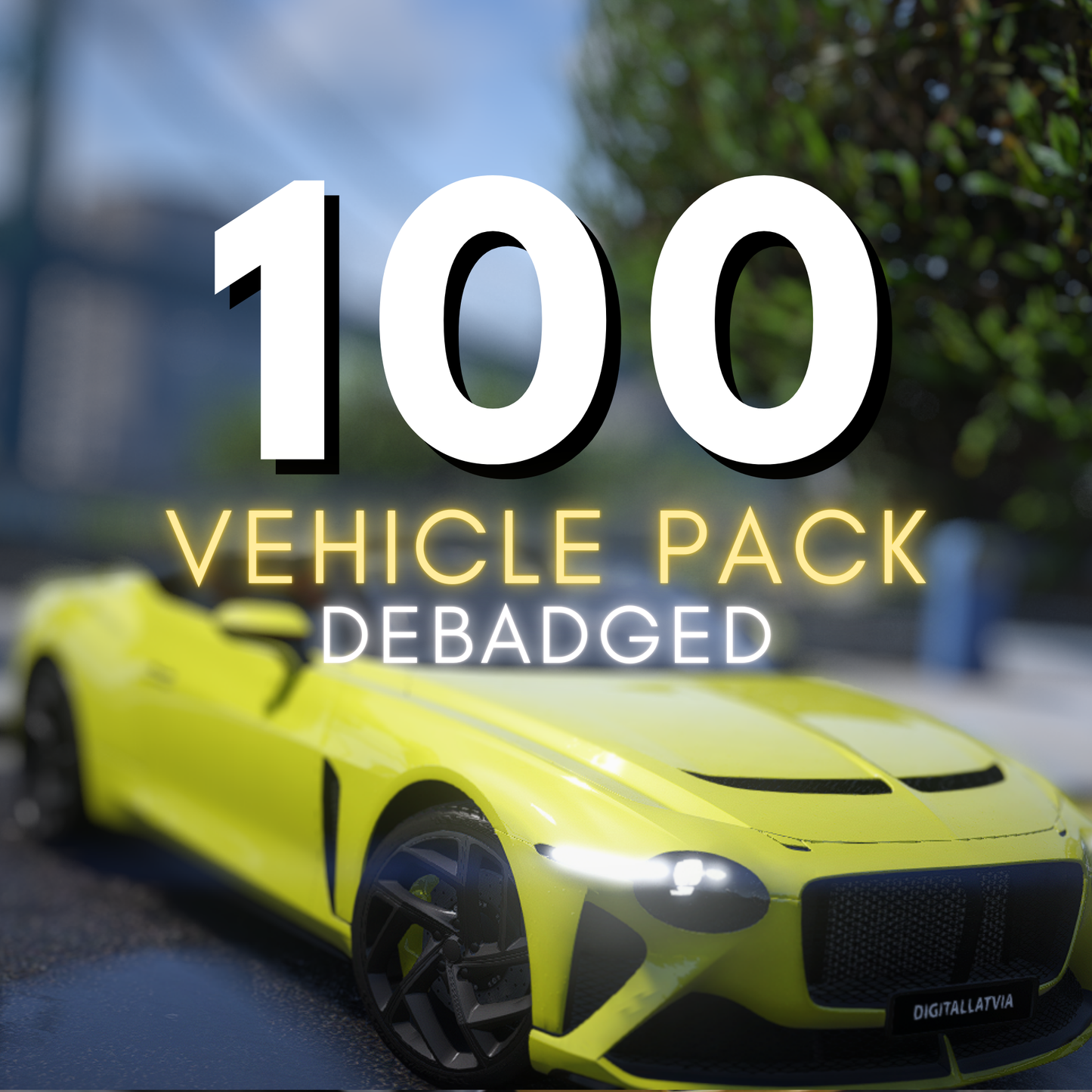 Debadged Vehicle Pack | 100 CARS