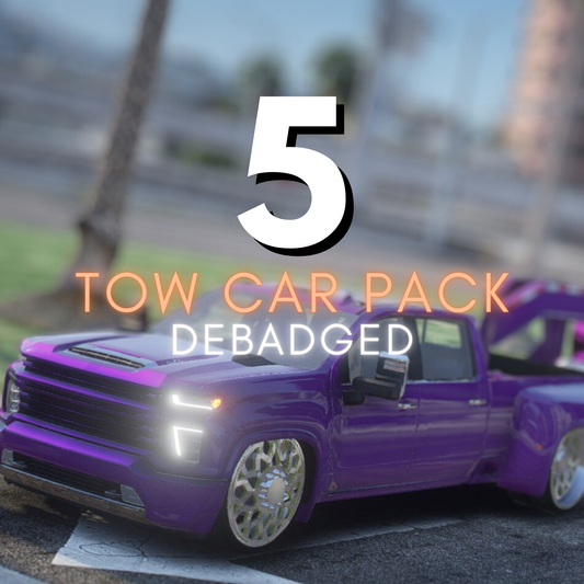 Debadged Tow 5 Car Pack