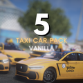 Vanilla Taxi 5er-Autopaket | Benutzerdefinierte Motorgeräusche | Vorlagen