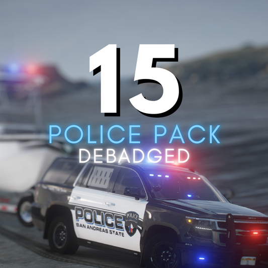 Debadged Police Pack | 15 Vehicles | Templates