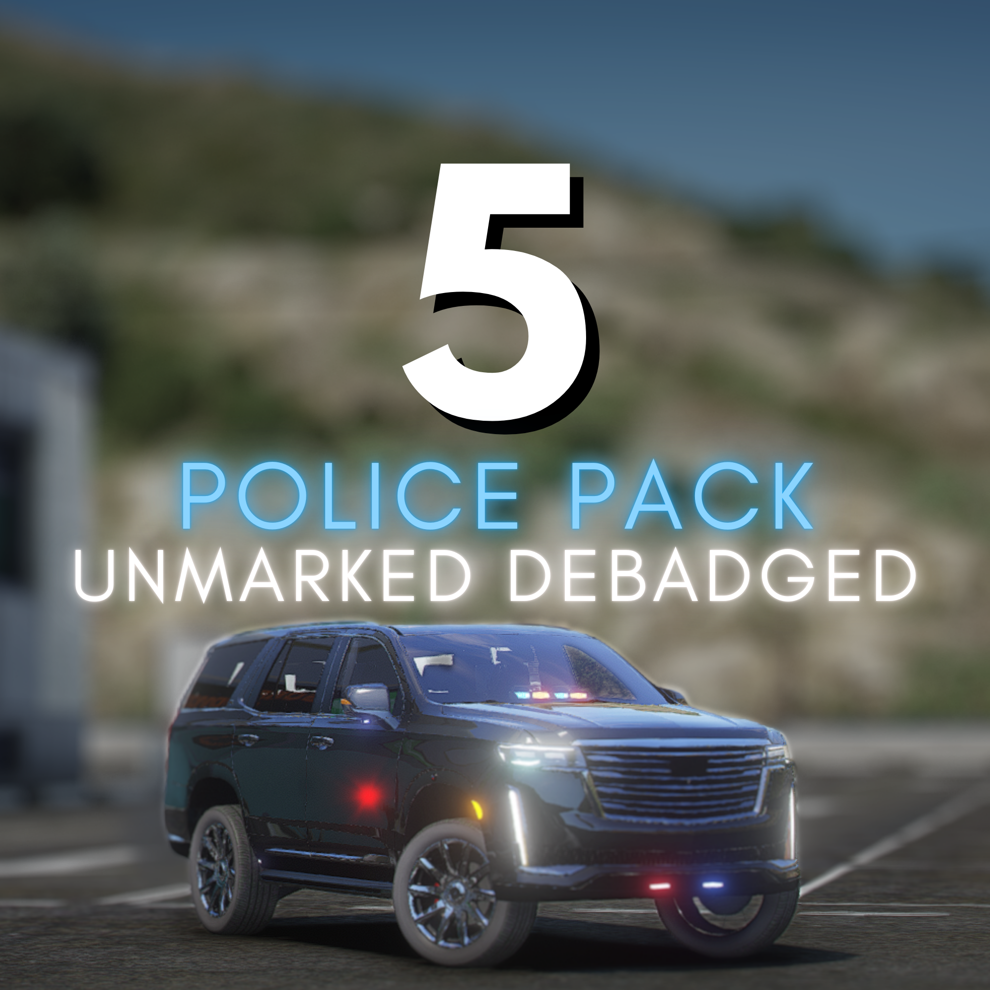 Debadged Police Unmarked Car Pack | 5 Vehicles