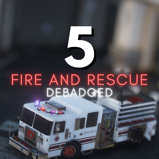 FIRE Debadged Car Pack | 5 Vehicles | Templates