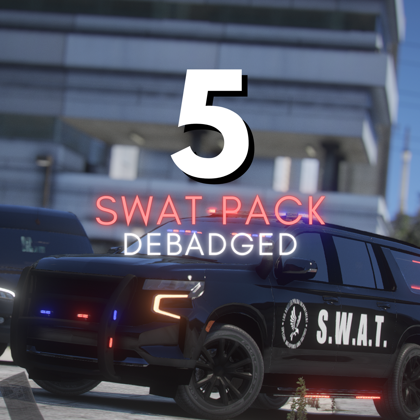 SWAT Debadged Police Pack | 5 Vehicles