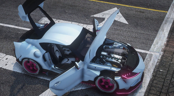 Toyota Supra Pandem Animated | Debadged