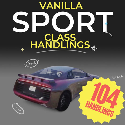 Sport Class Vanilla Handlings | 104 Handlings