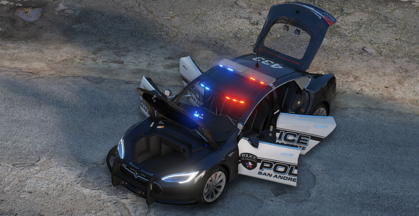 Tesla Model S Polizei