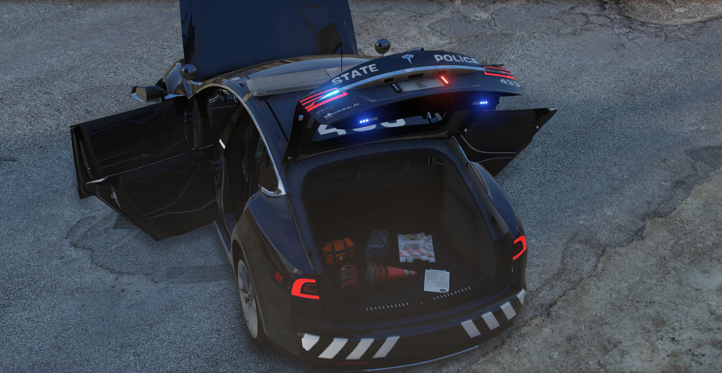 Tesla Model S Polizei
